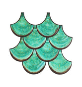 Sea Green Shell Peel And Stick Wall Tile | Kitchen Backsplash Tiles | Self Adhesive Tiles For Home Décor